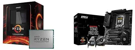 AMD Ryzen Threadripper 3960X Unlocked Desktop Processor with MSI TRX40 PRO 10G Motherboard