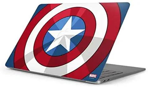 Skinit Decal Laptop Skin for MacBook Pro 16in (2019-20) - Officially Licensed Marvel/Disney Captain America Emblem Design