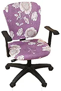 wonderfulwu Office Computer Chair Cover, Split Stretch Chair Covers Removable Washable Rotating Chair Protective Covers, Sunflower
